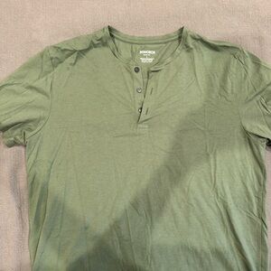 Bonobos Men's Olive Short Sleeve Henley